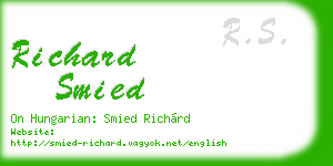 richard smied business card