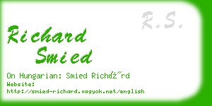 richard smied business card